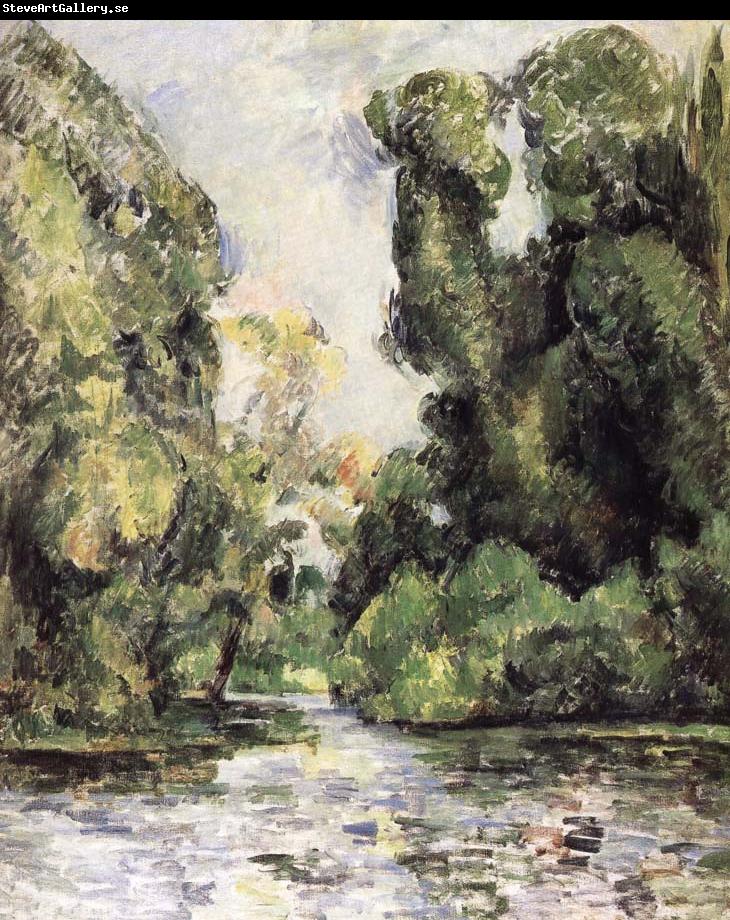 Paul Cezanne of water and leaves